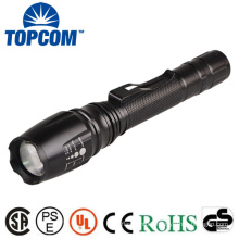 Zoomable Lantern XML T6 Flashlight with Clip